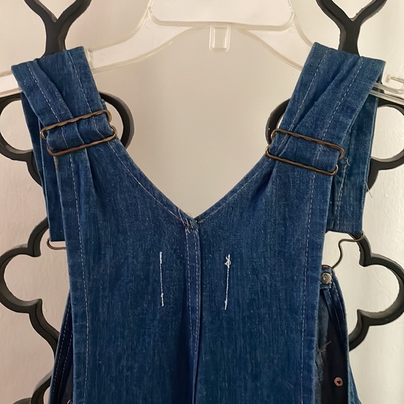 VTG 80s Embellished Women’s Denim Overalls with Appliqués - Picture 7 of 16
